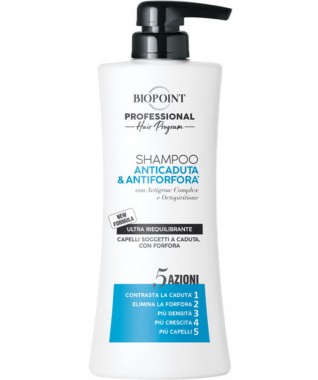 ANTICADUTA - Profesionalus šampūnas nuo plaukų slinkimo ir pleiskanų VYRAMS 400 ml - PV03721